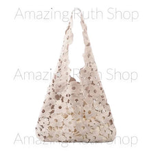 Load image into Gallery viewer, Chic Flower Cut-Out Embroidery Shoulder Bag, Tote Bag