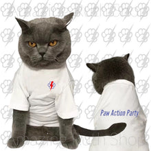 Load image into Gallery viewer, Comfortable 100% Cotton Round Neck Pawiqlo T-Shirt with PAW ACTION PARTY Print, Designed for Fur-Kids