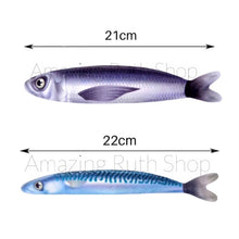 Load image into Gallery viewer, Cute Simulation Plush Fish, Catnip Cat Fish Toy Packed in Supermarket Seafood Tray