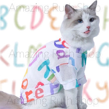 Load image into Gallery viewer, Cooling Mesh with Colourful Alphabet Print on Pet Clothing