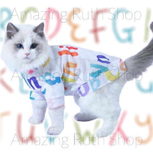 Load image into Gallery viewer, Cooling Mesh with Colourful Alphabet Print on Pet Clothing
