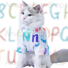 Load image into Gallery viewer, Cooling Mesh with Colourful Alphabet Print on Pet Clothing