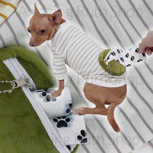 Load image into Gallery viewer, Comfortable Zipper Plush Pouch Summer Stripes T-shirt