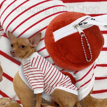 Load image into Gallery viewer, Comfortable Zipper Plush Pouch Summer Stripes T-shirt