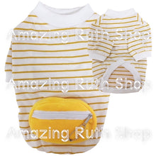 Load image into Gallery viewer, Comfortable Zipper Plush Pouch Summer Stripes T-shirt