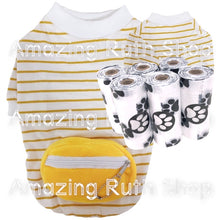 Load image into Gallery viewer, Comfortable Zipper Plush Pouch Summer Stripes T-shirt