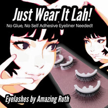 Load image into Gallery viewer, Just Wear it Lah! Eyelashes, No glue, No Adhesive Eyeliner Needed!