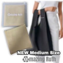 Load image into Gallery viewer, NEW MEDIUM SIZE, Reusable, Recycle and Foldable Bag ,Durable Polyester Tote Shopping Bag Eco Friendly