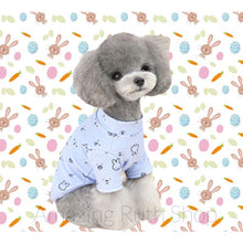 Load image into Gallery viewer, Cute Comfortable Rabbit Doodle Print T-shirt, Pet Clothing