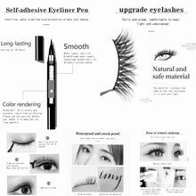 Load image into Gallery viewer, Gorgeous Drama Self Adhesive Eyeliner Eyelashes
