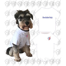 Load image into Gallery viewer, Comfortable 100% Cotton Round Neck Pawiqlo T-Shirt with PAW ACTION PARTY Print, Designed for Fur-Kids
