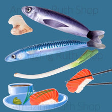 Load image into Gallery viewer, Cute Simulation Plush Fish, Catnip Cat Fish Toy Packed in Supermarket Seafood Tray
