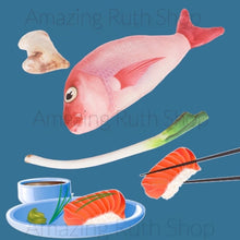 Load image into Gallery viewer, Cute Simulation Plush Fish, Catnip Cat Fish Toy Packed in Supermarket Seafood Tray
