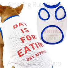 Load image into Gallery viewer, Super Quality Mesh Pet Singlet, with Day and Night Fun Words Print
