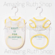 Load image into Gallery viewer, Super Quality Mesh Pet Singlet, with Day and Night Fun Words Print
