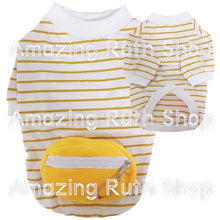 Load image into Gallery viewer, Comfortable Zipper Plush Pouch Summer Stripes T-shirt
