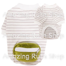 Load image into Gallery viewer, Comfortable Zipper Plush Pouch Summer Stripes T-shirt
