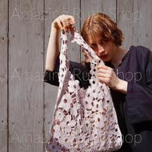Load image into Gallery viewer, Chic Flower Cut-Out Embroidery Shoulder Bag, Tote Bag
